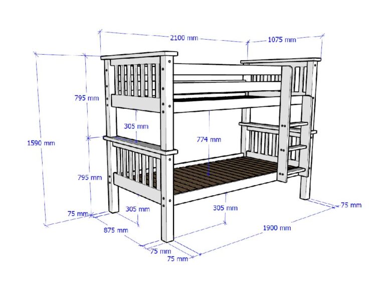 Lucca Bunk Bed - Wholesale Beds