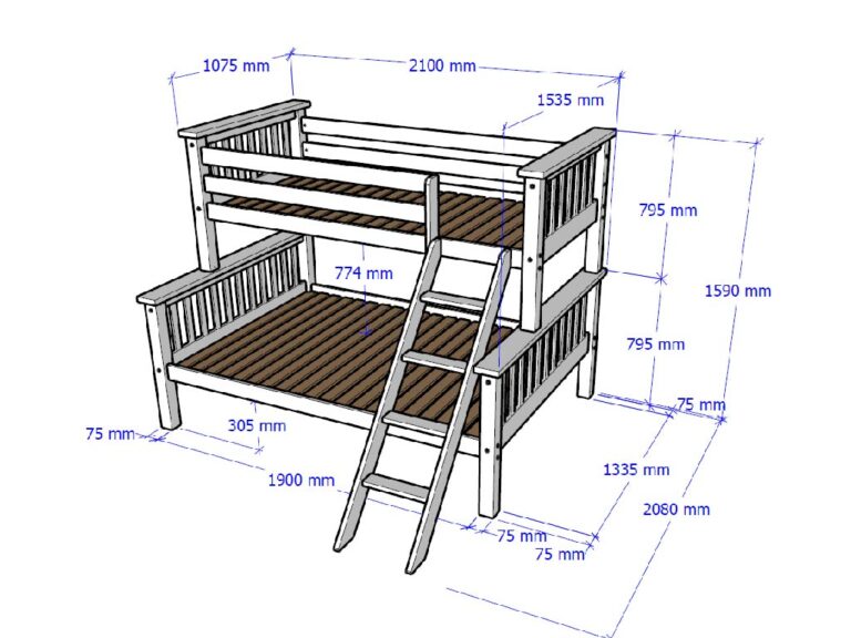 Lucca Triple Bunk Bed - Wholesale Beds